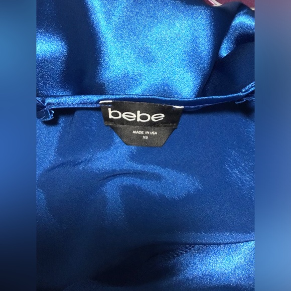 Beautiful Royal Blue Bebe Silk Dress 💙 - Picture 2 of 3